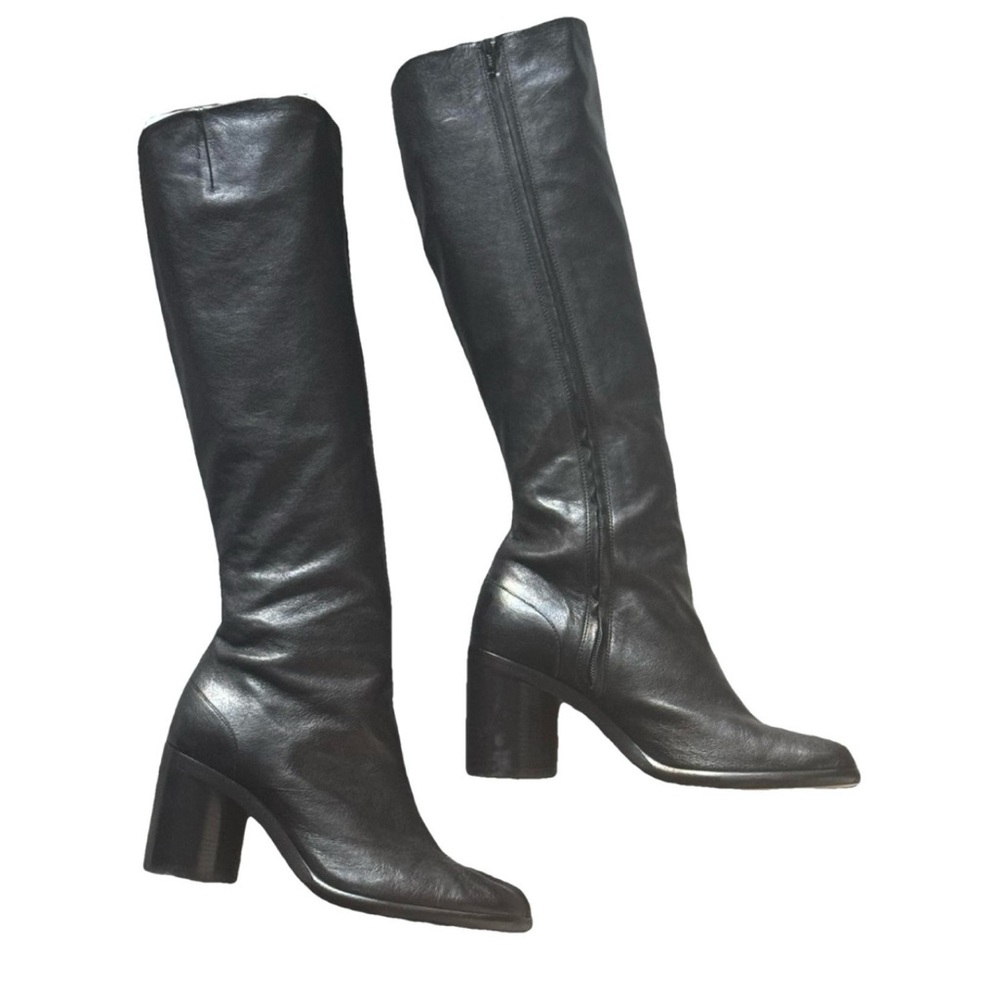Maison Margiela Tabi Napa Leather Knee Boots